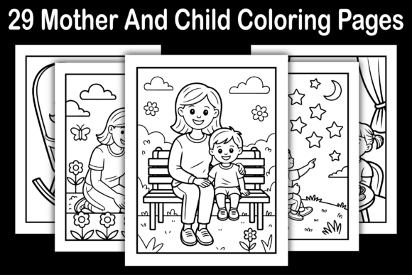 29 Mother and Child Coloring Pages