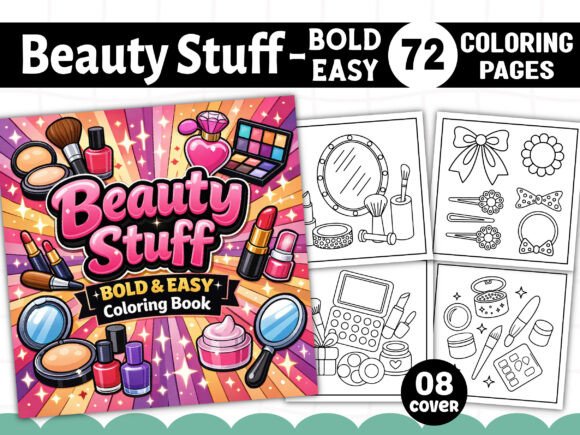 Bold and Easy Beauty Stuff Coloring Book: A Strategic Asset for KDP Interiors and Creative Entrepreneurship