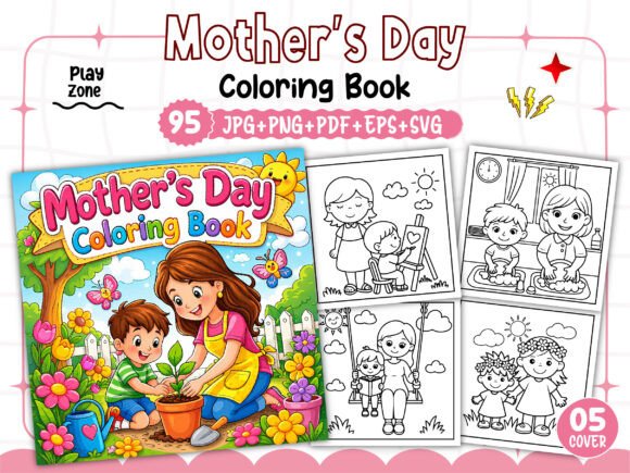 Bold and Easy Mother’s Day Coloring Book: A Practical Tool for KDP Publishers