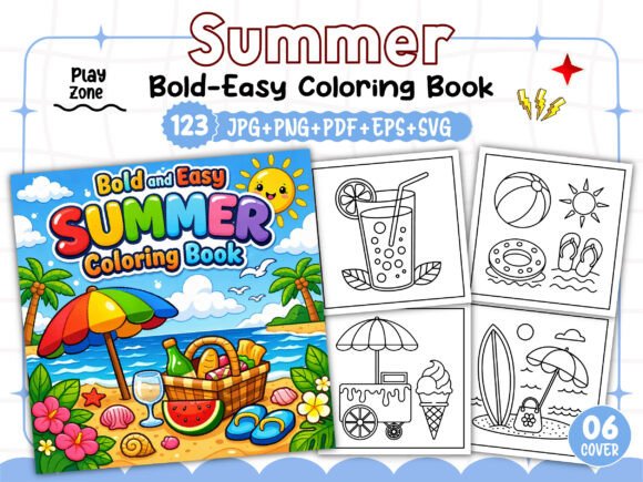 Bold and Easy Summer Coloring Pages: A Practical Resource for Creators, Publishers, and Everyday Colorists