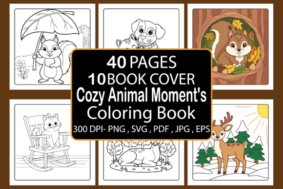 Cozy Animal Moment s Coloring Book: A Creative Resource for Artists and Entrepreneurs