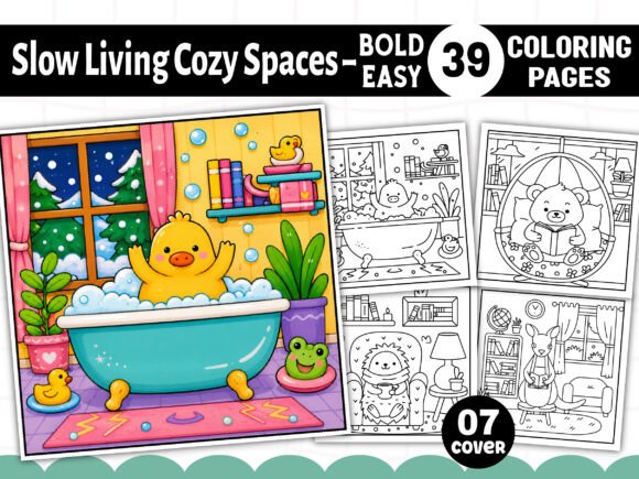 Crafting Calm: How Slow Living Cozy Spaces Coloring Pages Are Redefining Creative KDP Interiors