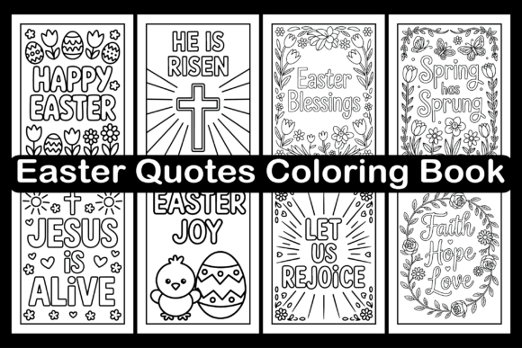 Easter Quotes Coloring Book: Practical Ways to Use This Resource for Personal Projects and KDP Publishing