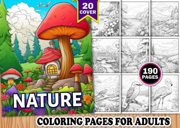 Nature Coloring Pages for Adults: A Creative Escape for Mindful Relaxation