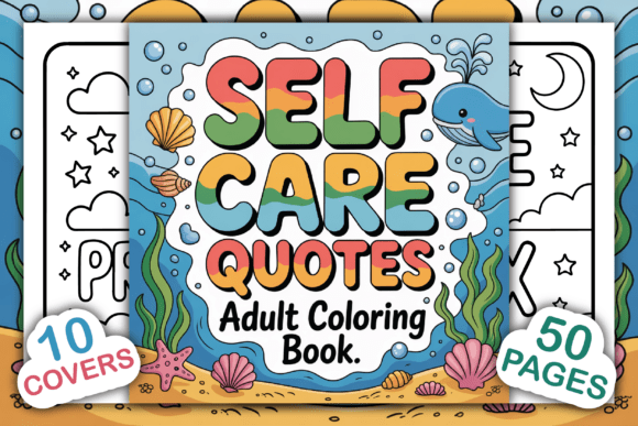 Self Care Quotes Coloring Book