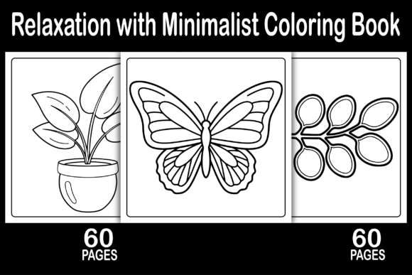 The Art of Relaxation with a Minimalist Coloring Book
