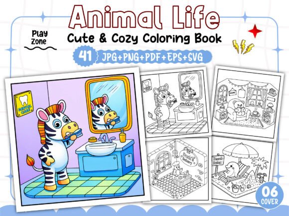 The Cute Cozy Animal Life Coloring Book: Creating a Unique KDP Interior That Stands Out