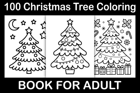 Unlock Creative Holiday Fun with 100 Christmas Tree Coloring Pages for Your KDP Interior